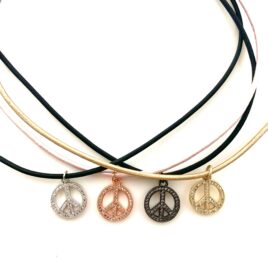 peace sign-magnetic dainty